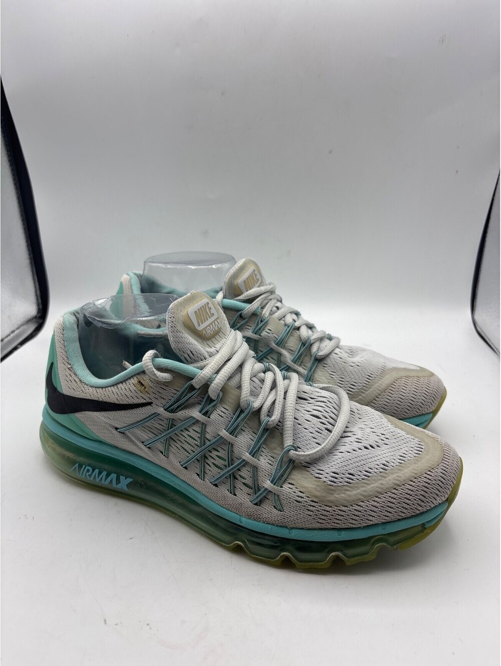 Nike Womens Air Max 2015 Gray Running Shoes (698903-007), Size: 9.5 #MT12+22